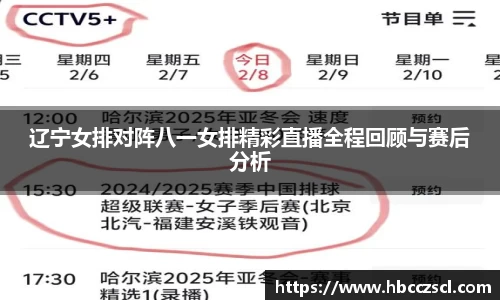 辽宁女排对阵八一女排精彩直播全程回顾与赛后分析